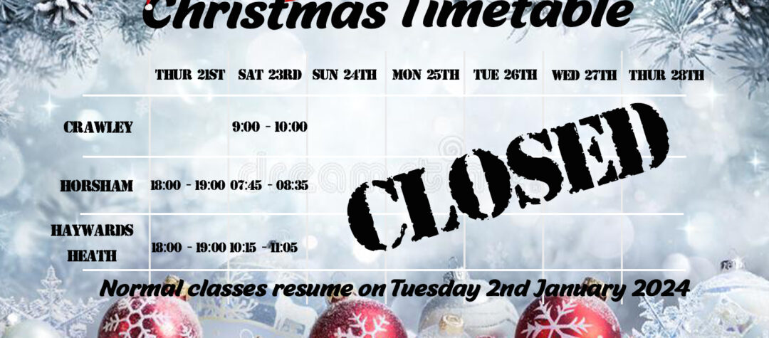 Christmas closure 2023
